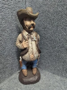 VINTAGE VINCENT 9.5" COWBOY WESTERN SHERIFF SCULPTURE SANTA FE NEW MEXICO!! - Picture 1 of 9