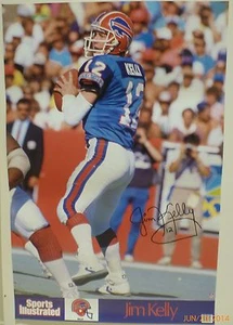 JIM KELLY BUFFALO BILLS 1989 SPORTS ILLUSTRATED POSTER - Picture 1 of 1