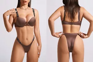 Victoria's Secret Shine Strap - TOFFEE BRA + BRIEF SET - Classic Satin - Picture 1 of 19