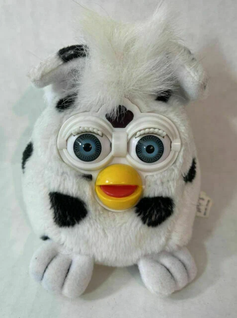 Tiger Furby Plush - White with Black Spots