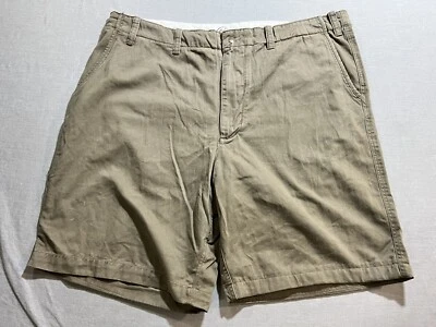 Croft & Barrow Shorts Mens 46 Brown Chino Canvas Pockets Belted Button Men. - Image 1 of 4