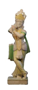 Estatua hindú de Krishna de finales del siglo XIX - Imagen 1 de 2