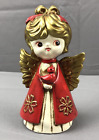 Vintage Holt Howard Angel With Red Bird Christmas Figurine 7 1/2" Japan