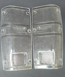 1984 1988 TOYOTA HILUX 4RUNNER CLEAR TAILLIGHT LENSES - Picture 1 of 10