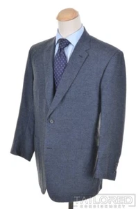 BRIONI Current Ravello Blue CASHMERE SILK Mens Blazer Sport Coat Jacket - 48 L - Picture 1 of 9