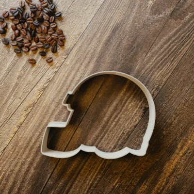 Motorrad Helm Keksausstecher - Fondant - Plätzchen Schneider - 3 Größen - - Bild 1 von 3