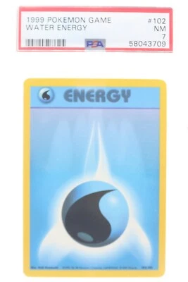 PSA 7 NEAR MINT 1999 Pokémon Game Base #102 Water Energy !!! - Image 1 of 4