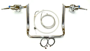 14 x 1.5 Meat Hook Handlebar Cable Kit Plug n Play 2022 Harley Electra Glide - Picture 1 of 3