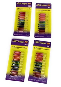 LIGHT KEEPER PRO 10 MULTI-COLOR MINI REPLACEMENT BULBS 2.5 VOLT Lot of 4 - Picture 1 of 3