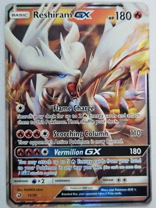 Reshiram GX Ultra Rare Dragon Majesty 11/70 NM - Picture 1 of 2