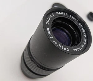Lente Edmund Optics Doble Gauss 75 mm Montura C, Iris Ajustable - Imagen 1 de 7