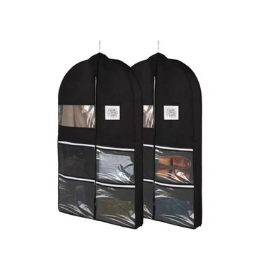 Garment Storage Bags 2 Pack Dustproof Covers for Clothes Wedding Dresses Suit - Image 1 of 4
