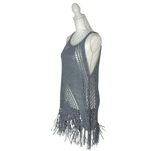 Pretty Angel Grey Knit Tank Top Medium - Picture 1 of 6