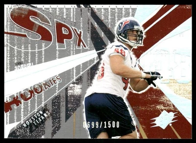 2003 SPx #186 Bennie Joppru RC /1500 - FB - Image 1 of 2