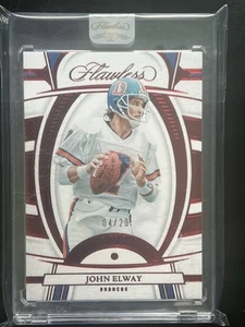 2022 Flawless Football John Elway Ruby Red /20 - Picture 1 of 2