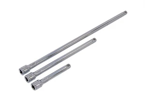 3pc 1/4" Drive Socket Extension Bar Set 75mm 125mm & 250mm (3",5"& 10") - Picture 1 of 2