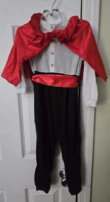 Boy's 3Pc Costume/PJs: 3T, Red Cape/Sash, Exc Cond - Image 1 of 4