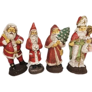 Lote de 4 estatuillas vintage de los años 80 The Memories of Santa Christmas Reproduction Inc - Imagen 1 de 16