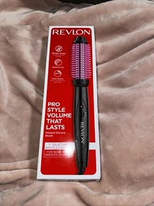 Revlon Pro Style Silicone Bristle Heated Hair Styling Brush 1 inch barrel M32 - Picture 1 of 1