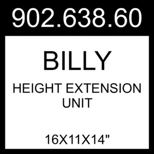 Unidad de extensión de altura IKEA BILLY blanca 16x11x14" 902.638.60 - Imagen 1 de 1