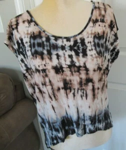Top FOREVER 21 espalda transparente sin mangas Tie dye Hi Lo talla L - Imagen 1 de 3