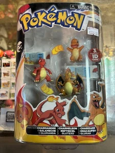 POKÉMON Charmander Charmeleon Charizard 3 Figuren Tomy 2013 NEU IN OVP! - Bild 1 von 2
