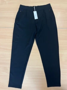 White Label - The White Company - Black Jersey pull on Tapered Trousers, UK 12 - Picture 1 of 4