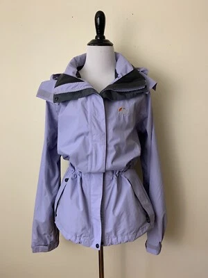 Lowe Alpine womens jacket size large hood waterproof nylon purple outdoor hiking - Image 1 of 4