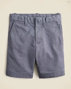 New Crewcuts Boy Stanton Oxford Short Sz 4 Elastic Waist Gray Cotton Pocket - Picture 1 of 3