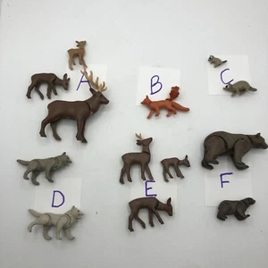 Playmobil Tiere Waldhirsch Familie Wolf Fuchs Bär Waschbär Hirsch Familie wählen - Bild 1 von 13