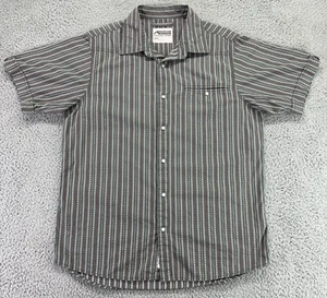 Mountain Khakis Men's Pearl Snap Western Button Down Shirt Brown Med Pocket - Picture 1 of 15