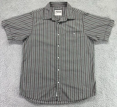 Mountain Khakis Men's Pearl Snap Western Button Down Shirt Brown Med Pocket - Image 1 of 4