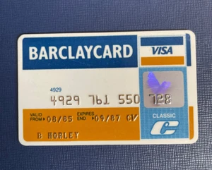 Vintage Barclaycard Credit Card, Expired 1987 - Picture 1 of 2