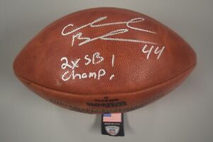 Ahmad Bradshaw Signed "2x SB Champ!" New York Giants Super Bowl Logo Football