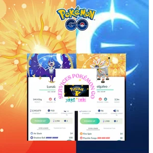 Pokémon Lunala - Solgaleo tiene fondo - Comercio 20k polvo de estrellas - Imagen 1 de 1