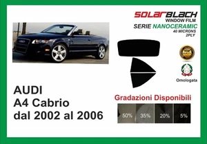pellicola oscurante Audi A4 CABRIO dal 2002 al 2006 kit posteriore NANOCERAMIC - Imagen 1 de 1