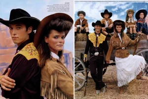 2002 Elgort Ralph Lauren Carmen Kass 10 páginas editorial revista Annie Get Gun - Imagen 1 de 5