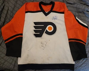Vintage Philadelphia Flyer CCM Trikot handsigniert von BESCHREIBUNG LESEN!  - Bild 1 von 2