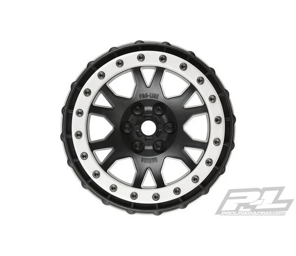 Pro-Line 2763-03 Impulse Pro-Loc Black Wheels with Silver Rings Proline - Bild 1 von 2