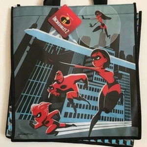Disney Pixar Incredibles 2 - Tote Bag Shopper Gift Bag Party Favor Grocery Beach - Picture 1 of 7
