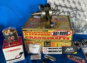 WISECO HOTROD KAWASAKI KX85 07-13 Top Bottom End Engine REBUILD Kit Piston Crank - Picture 1 of 6