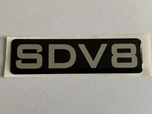 SDV8 AUTO KOFFERRAUMABZEICHEN ARMATURENBRETT FLÜGEL KOFFERRAUM RANGE LAND ROVER SPORT SCHWARZ CHROM - Bild 1 von 5