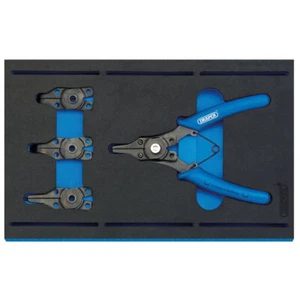 Draper 63196 Int. Circlip Plier Set in 1/4 Drawer EVA Insert Tray (5 Piece) - Picture 1 of 1
