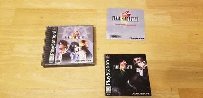 Final Fantasy VIII 8 (PlayStation, 1999) PS1 Etiqueta Negra con Tarjeta Reg Probada Foto 1 de 4