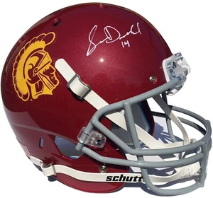 SAM DARNOLD #14 USC TROJANS SIGNED F/S FOOTBALL HELMET NEW YORK JETS w/JSA - Picture 1 of 4