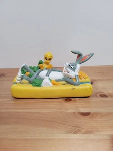 Vintage 1988 Warner Bros, INC Rubber Bugs Bunny Rabbit Carrot Tweetie Bird Toy - Picture 1 of 5