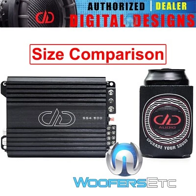 DD AUDIO SS4.500 SUPER SMALL MOTORCYCLE 4CHANNEL 500W RMS SPEAKERS AMPLIFIER NEW - Image 1 of 4