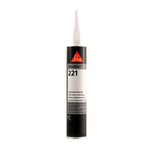 Sikaflex 221 schwarz von Sika in 300ml Kartusche Klebstoff Dichtmasse Kartusche - Afbeelding 1 van 1