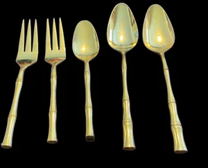 Piastrelle design bambù dai toni oro set di 5 pezzi - Foto 1 di 14