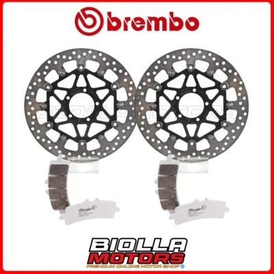KIT PASTIGLIE + DISCHI BREMBO DUCATI 1198 SP 1198 2012 ANTERIORE [LA - Flottante Foto 1 de 4